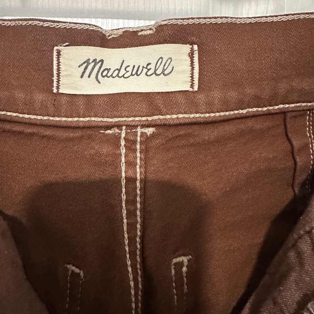 Madewell Chocolate Brown Trousers Emmett wide leg - Picture 3 of 7